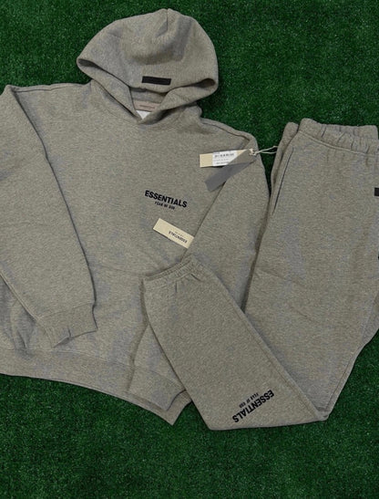 DARK OATMEAL CUFFED SET
