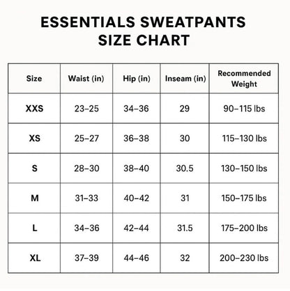 COLLECTION ESSENTIAL CUFFED SWEATS