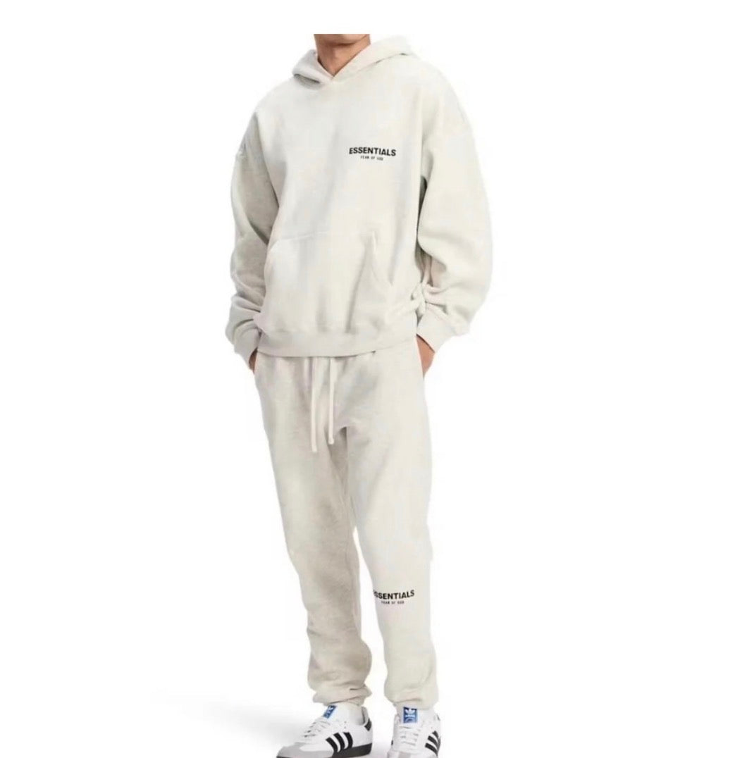 LIGHT OATMEAL CUFFED SET